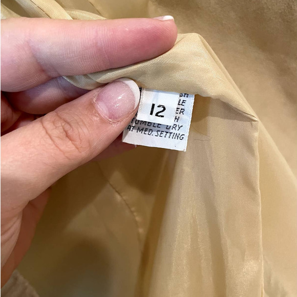 Samuel Roberts Tan Suede Long Sleeve Jacket - Picture 5 of 5